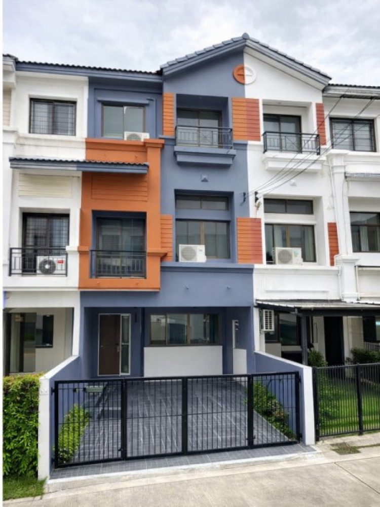 รัชดา-เหม่งจ๋าย ประชาอุทิศ  ทาวน์โฮมหรู 3ชั้น 4นอน 5น้ำ  Regents Inter Sch. 450ม. สถานทูตลาว  เหม่งจ๋าย 650 ม.