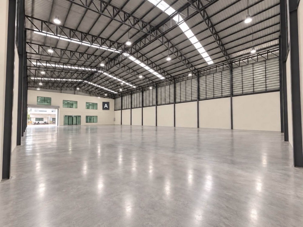 ให้เช่าโกดัง สร้างใหม่ 3 หลัง  ติดถนนพระราม2  เข้าได้หลายทาง ไฟ 3 เฟส 300 kva ขอ รง. 4 ได้ พื้นที่สีชมพู  หลังเซนทรัลมหาชัย ติดทางด่วน
