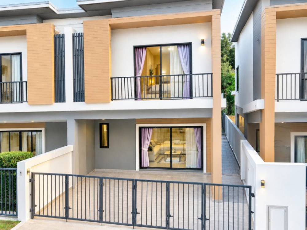 Jas Green Village บางบัวทอง 250 ม. ให้เช่าทาวน์โฮม 2 ชั้น 3 นอน 3 น้ำ รร.กสิณธรเซนต์ปีเตอร์ 500 ม.กาญจนาภิเษก